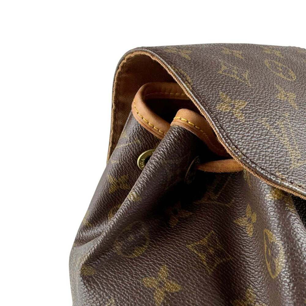 LOUIS VUITTON Brown Monogram Canvas Backpack - Picture 6 of 13